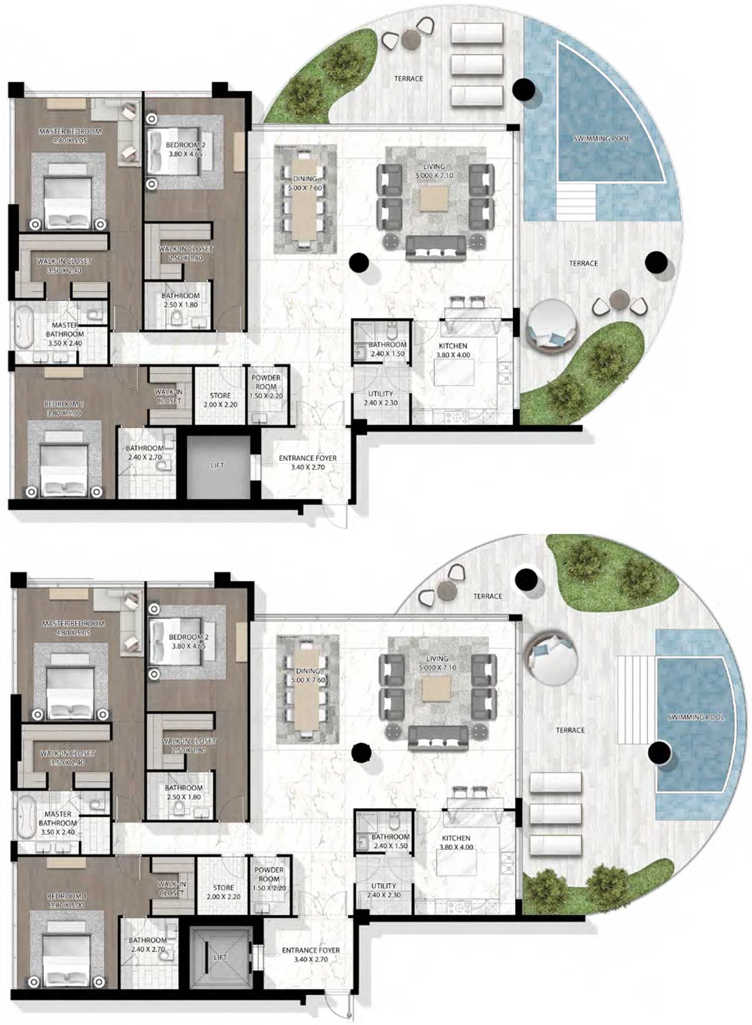 Damac Cavalli Couture floor plan