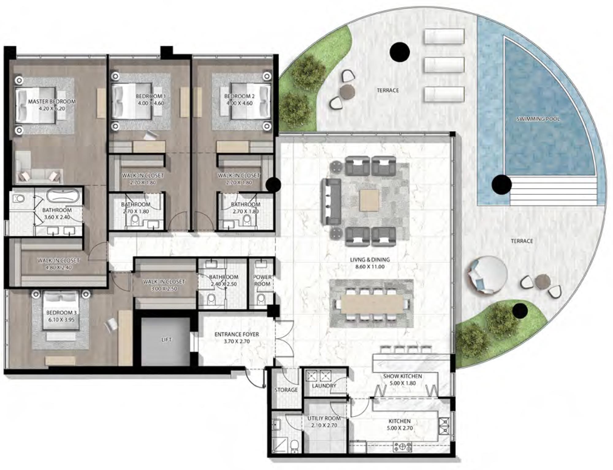 Damac Cavalli Couture floor plan