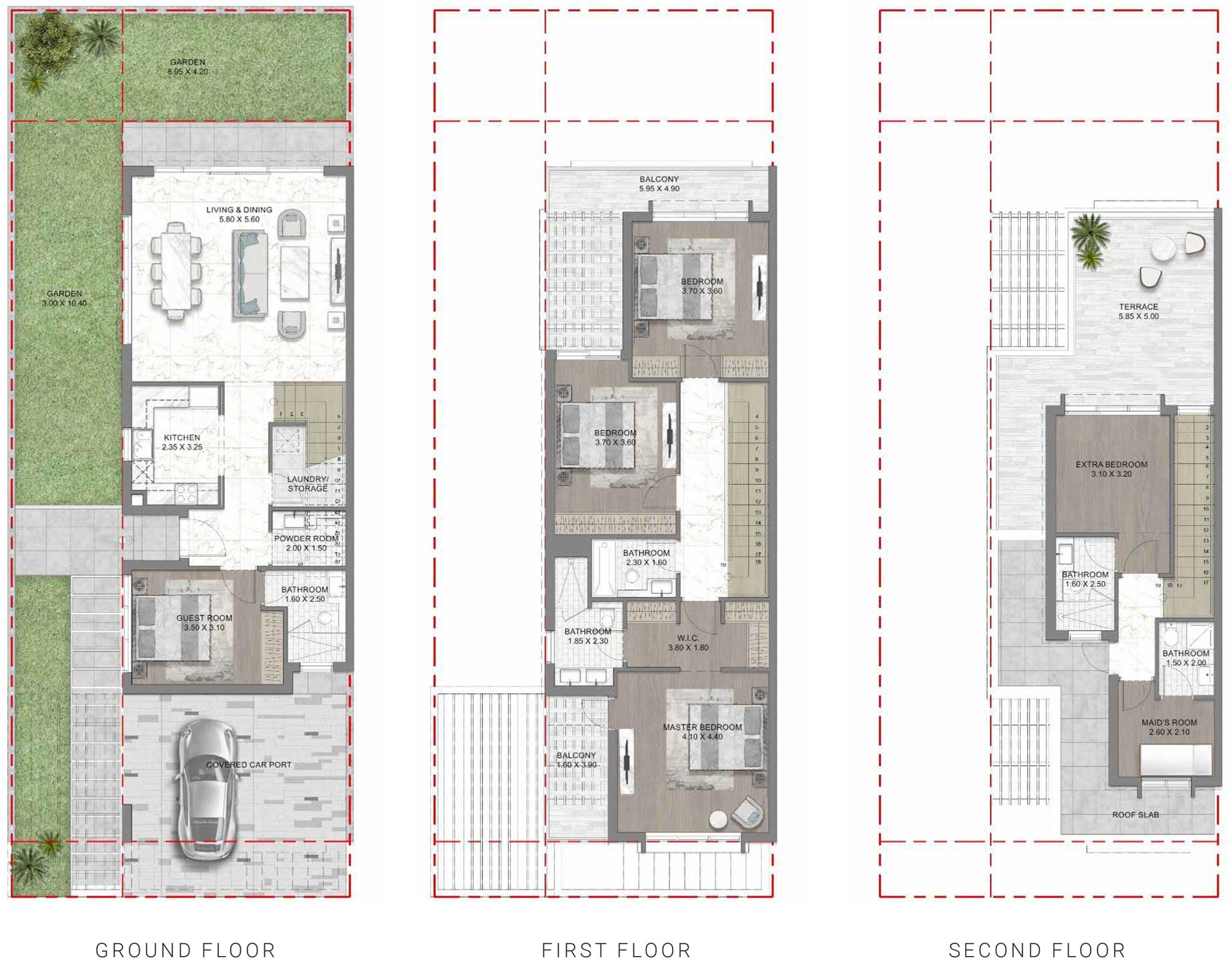 Damac Lagoons Mykonos Floor Plan