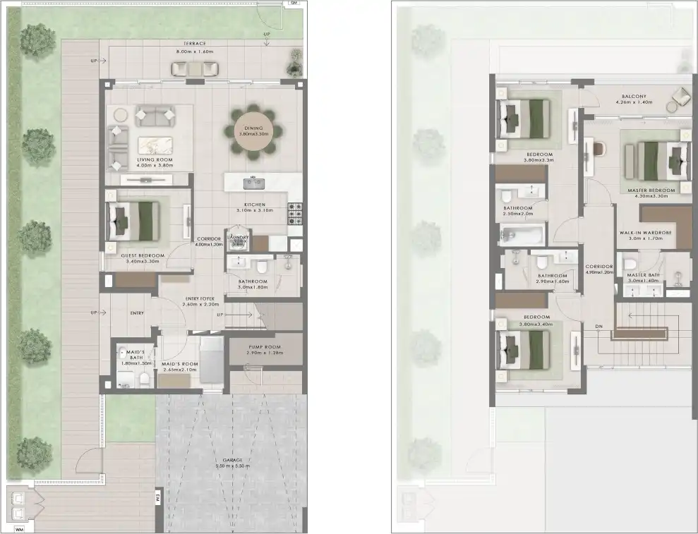 4 Bedroom Townhouses